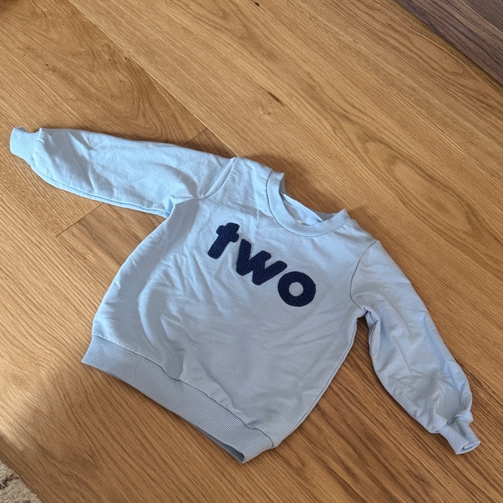 TWO Toddler Blue Sweatshirt